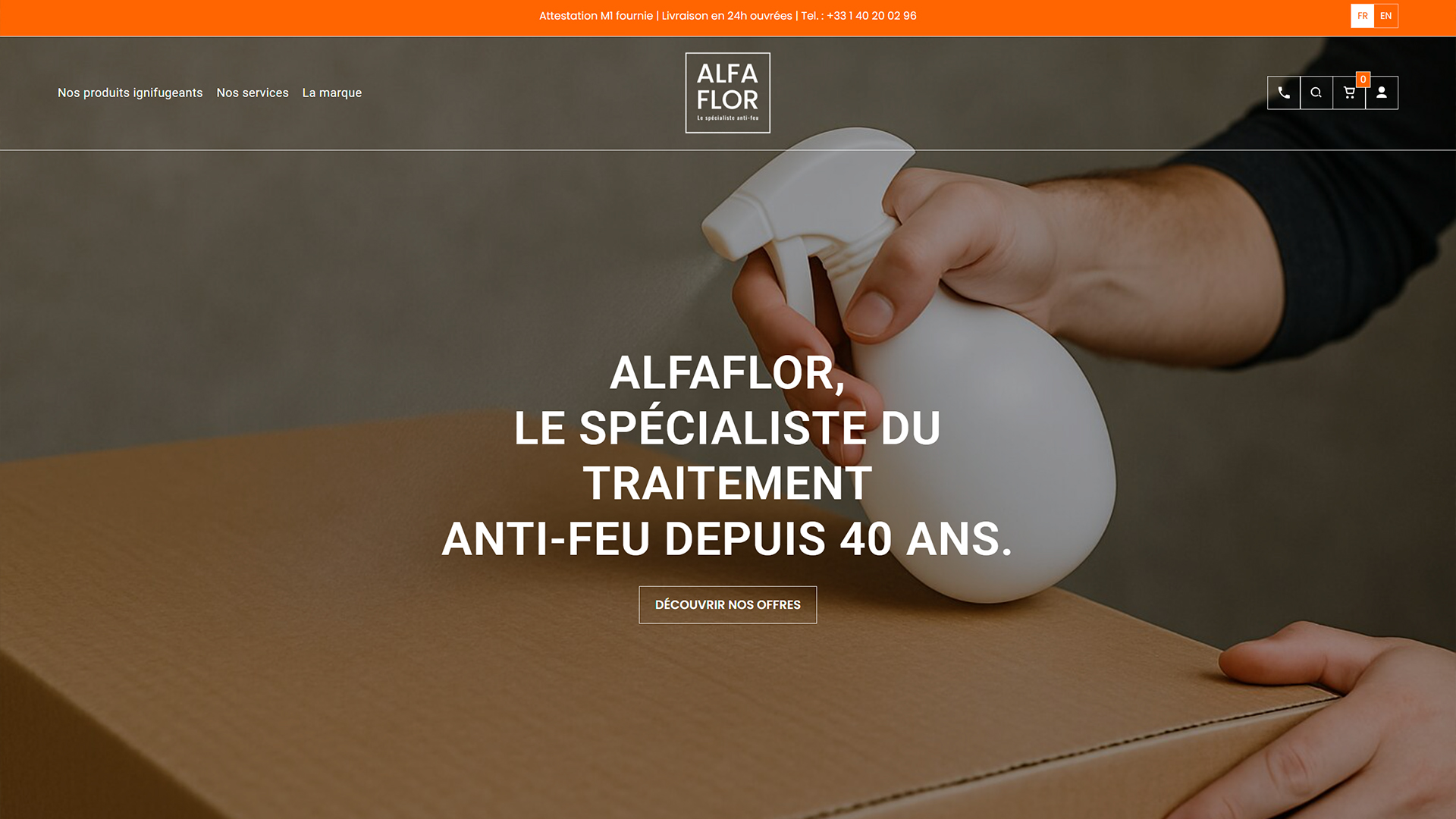 Capture du site Alfaflor